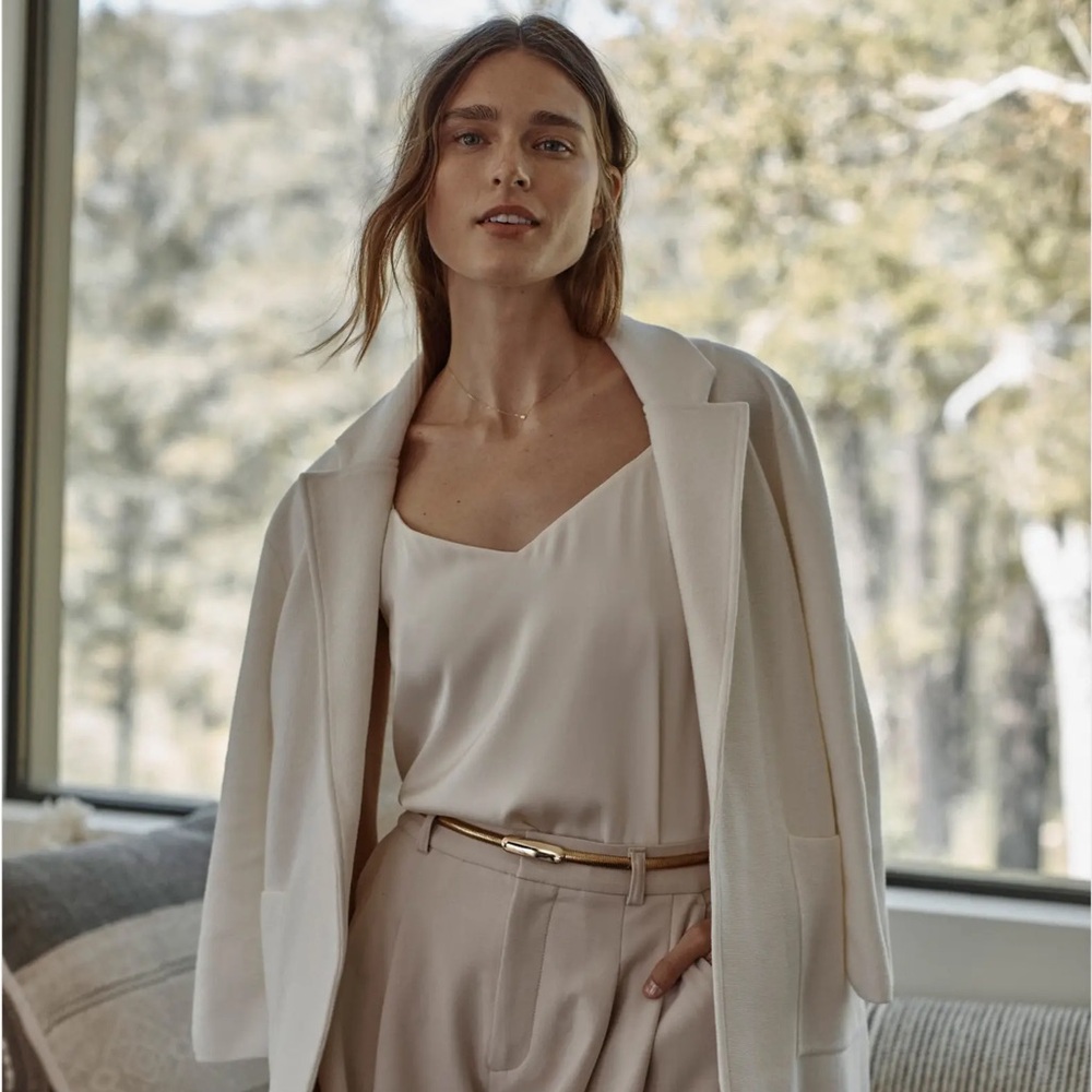 Quince Cream Fitted Camisole
